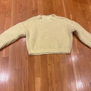 Zara Girl’s Yellow Crew Neck Sweater